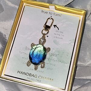 True to Form Turtle Handbag Charm BNIB HL Rt Te